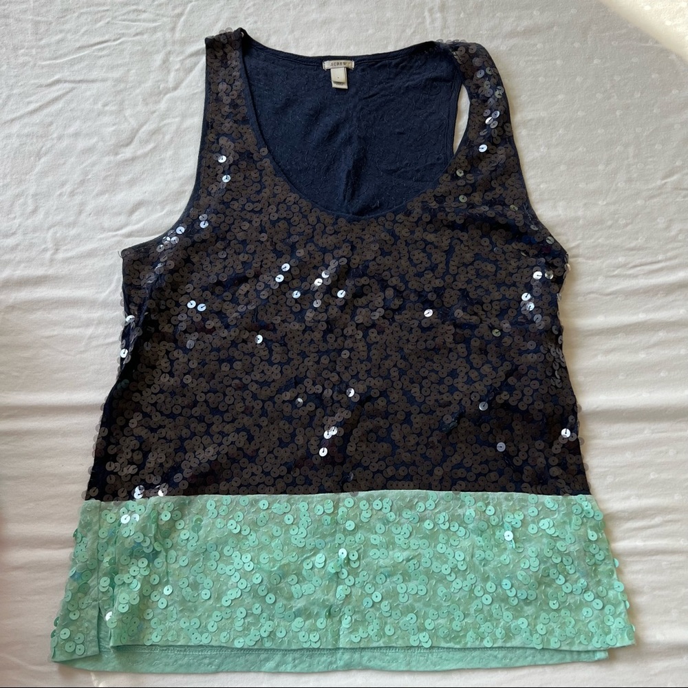 Colorblock Sequin Top - image 1